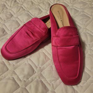 Patricia Green Hot Pink Satin Mules Womens Size 11